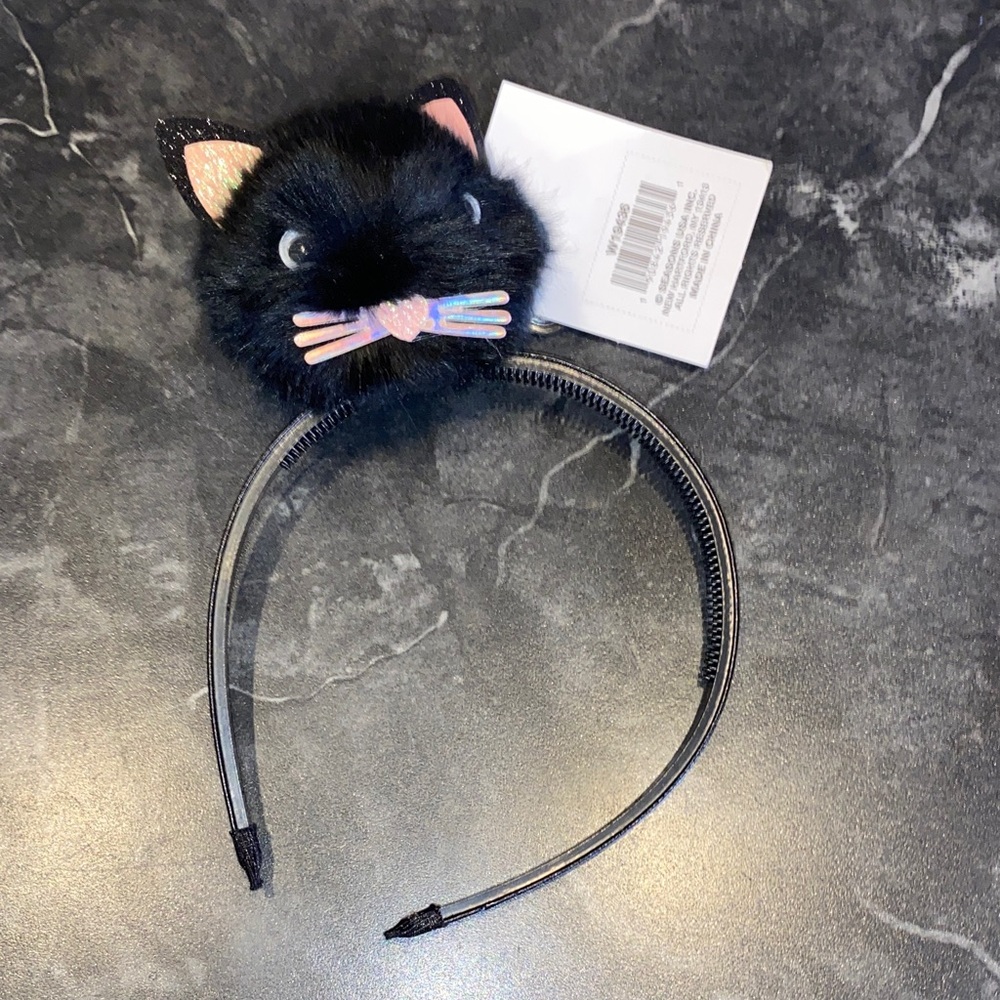 Kitty 🐈‍⬛ Cat Pom Pom Headband